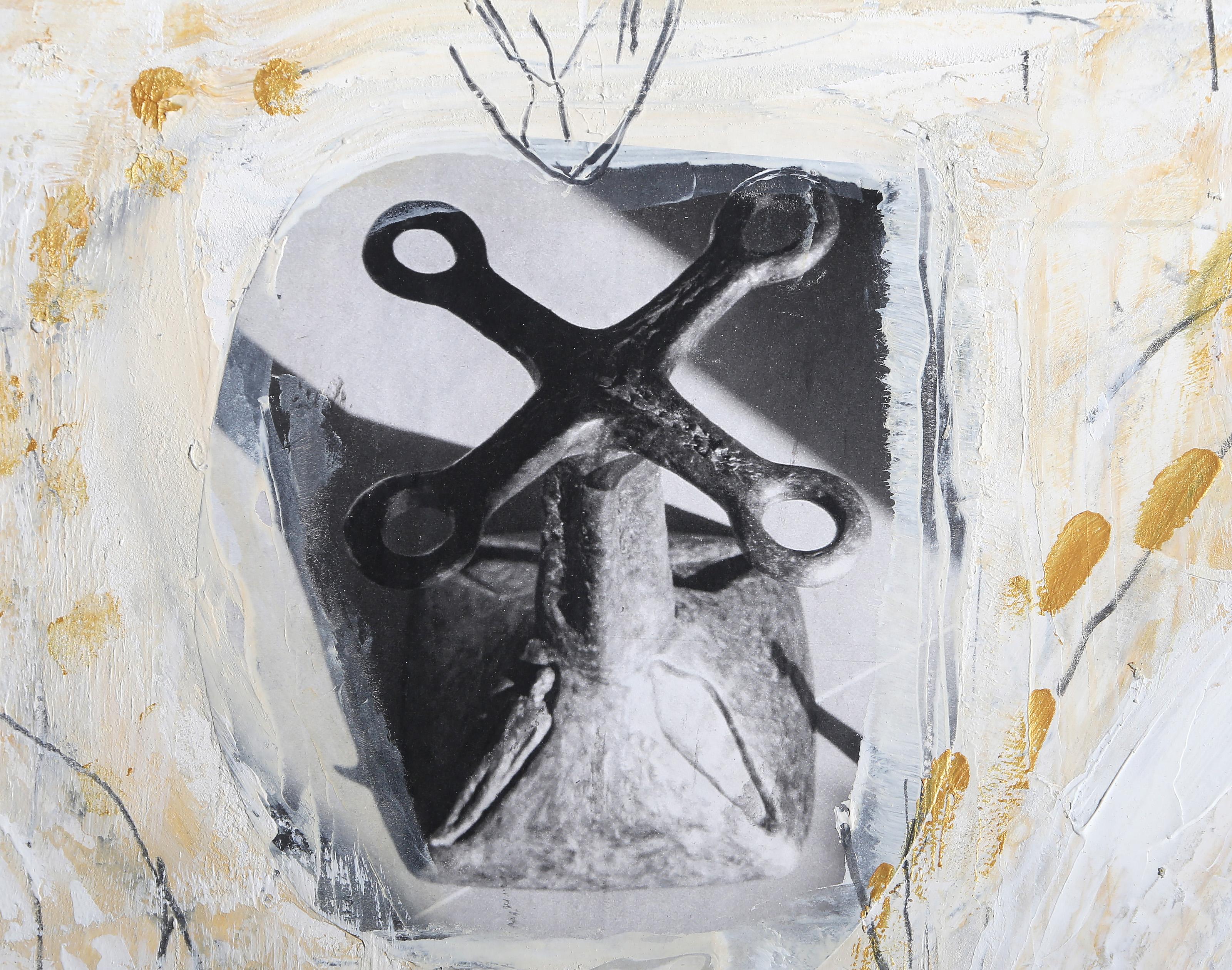 Abflusswirbel, surrealistische Mischtechnik-Zeichnung von Thom Cooney-Crawford im Angebot 2