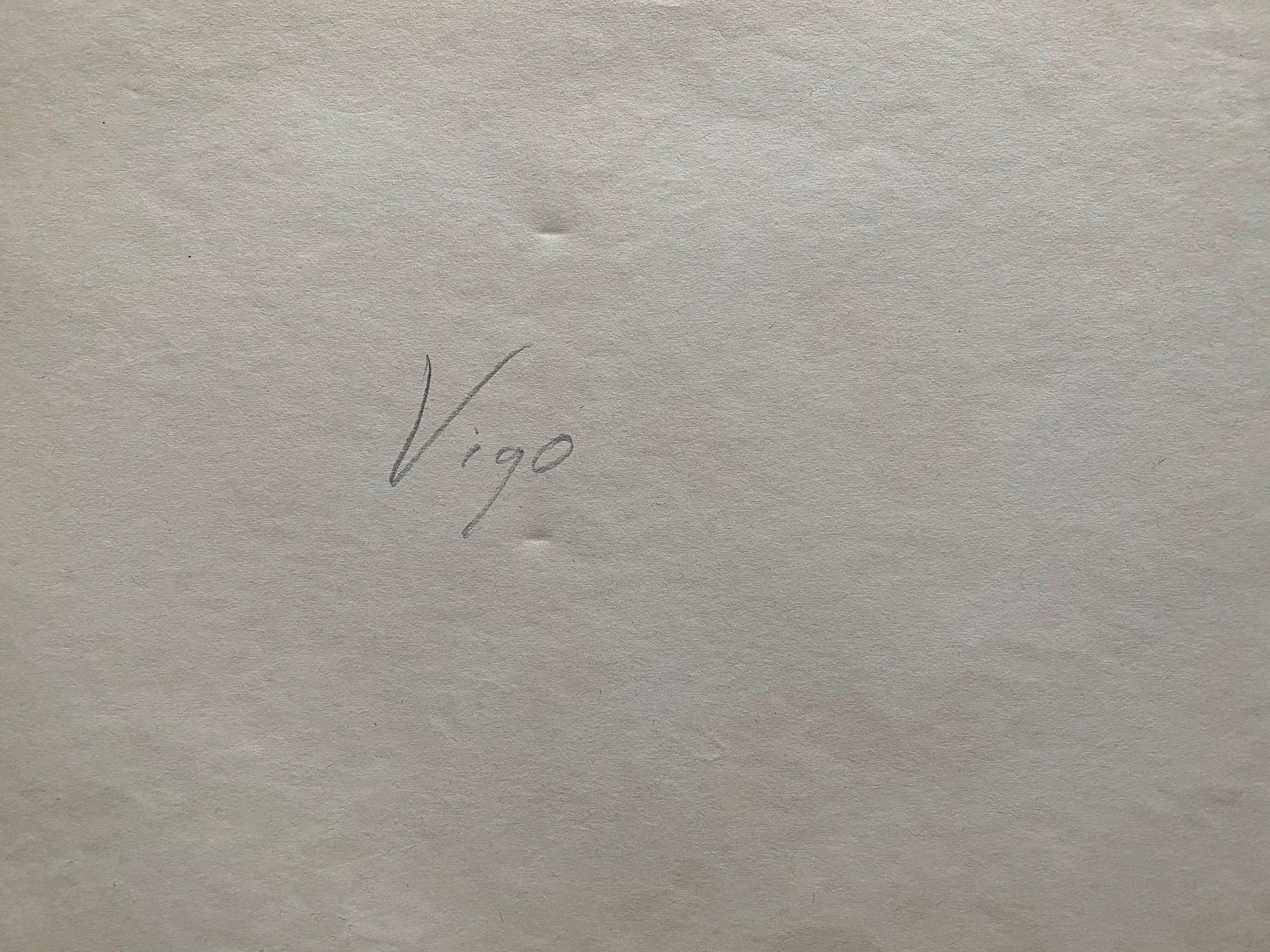 Pittura ad acquerello della metà del 20° secolo di un artista irlandese sul porto di Vigo. in vendita 4
