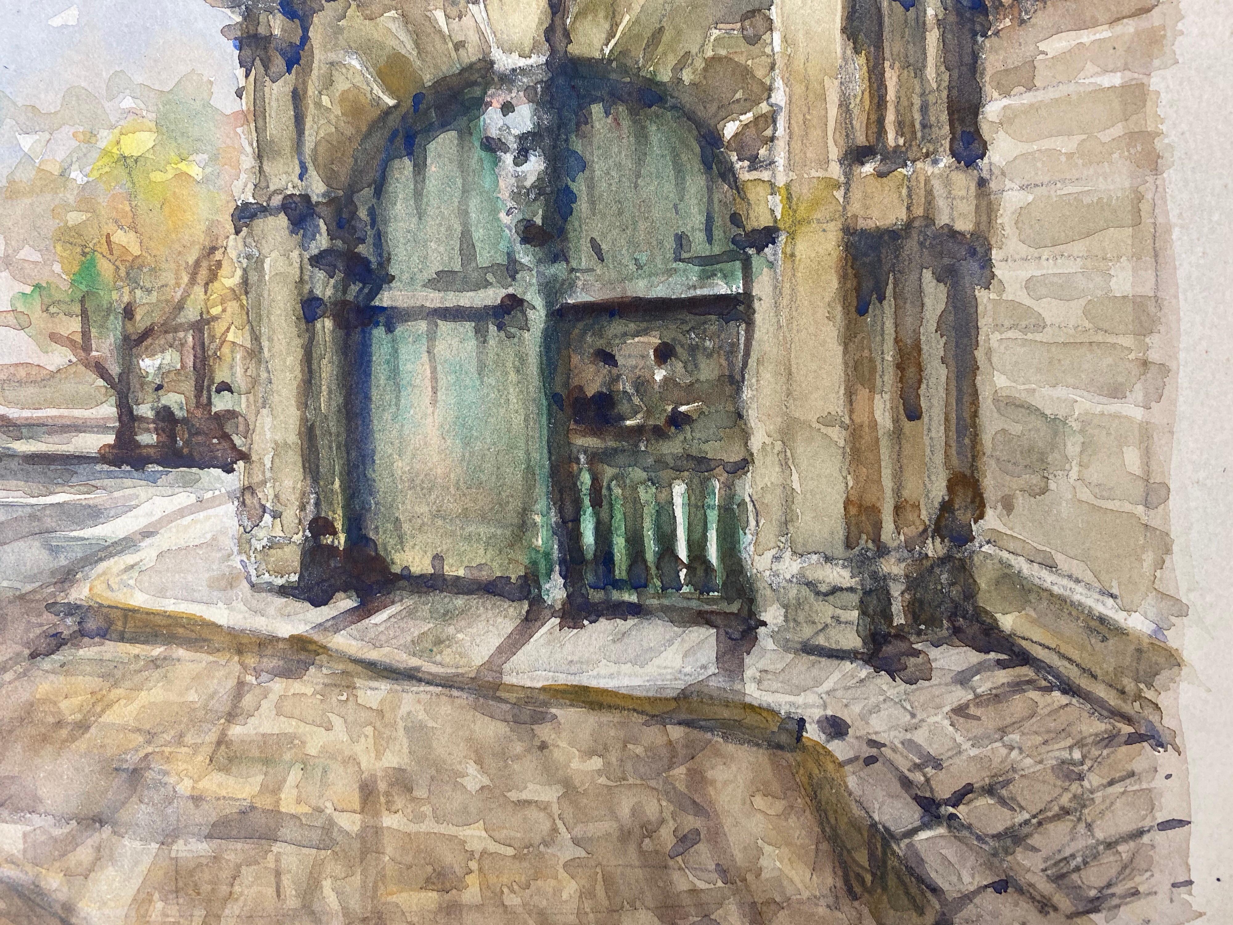 Ecole de Paris Mid 20th Century, Back Streets of Paris For Sale 1