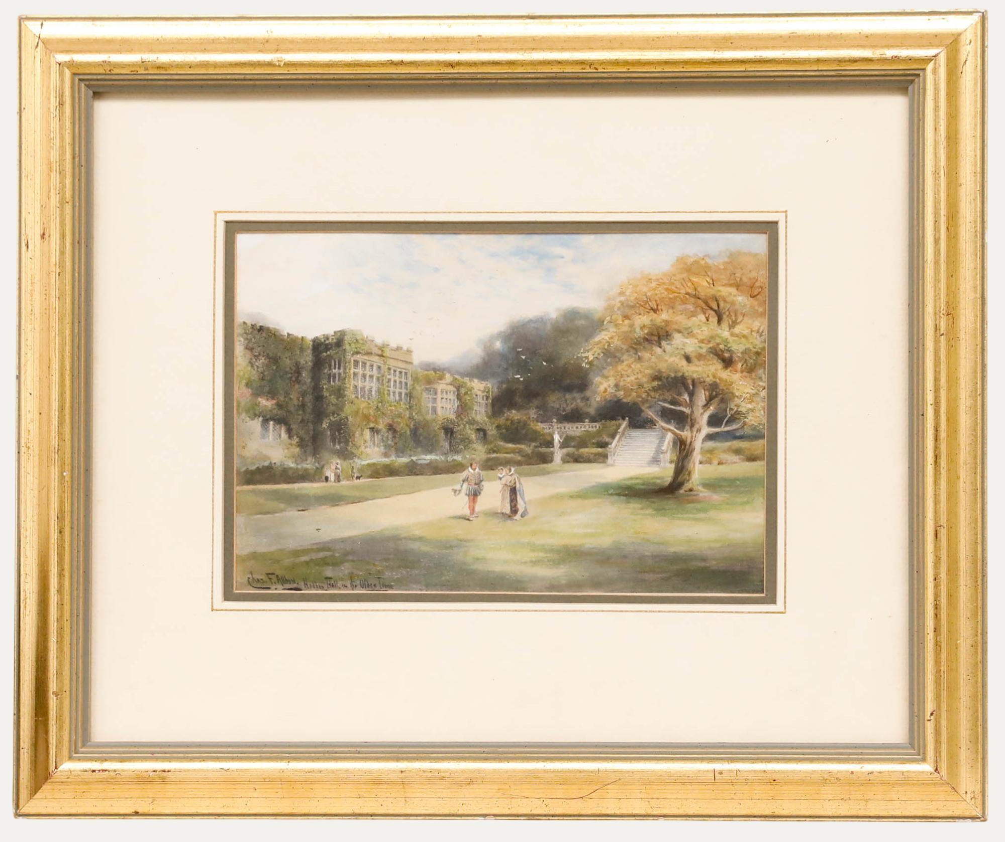 Landscape Art Unknown - Charles F. Hall (1856-1926) - Aquarelle, A. Hall autrefois
