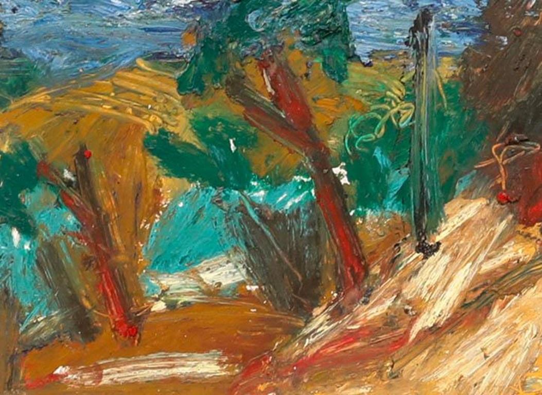 Arthur Neal (né en 1951) - 20e siècle Pastel, paysage toscan - Blanc Landscape Art par Unknown