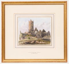 Lt Gen Archibald Ingles Lockhart (1810-1880) - Watercolour, Ruins of Quin Abbey