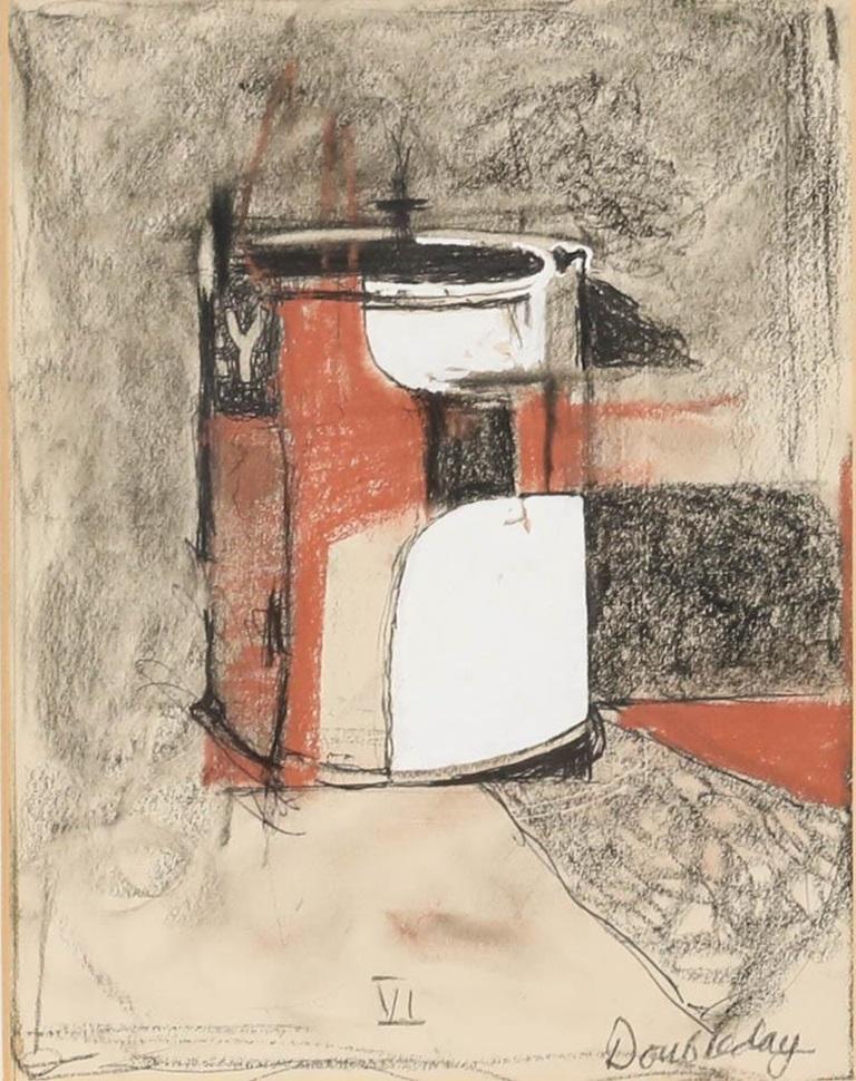 John Doubleday (I. B. 1947) - Pastel encadré du XXe siècle, Nature morte VI - Art de Unknown