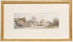 Paul Marny (1829-1914) - Late 19th Century Watercolour, View of a Cathedral