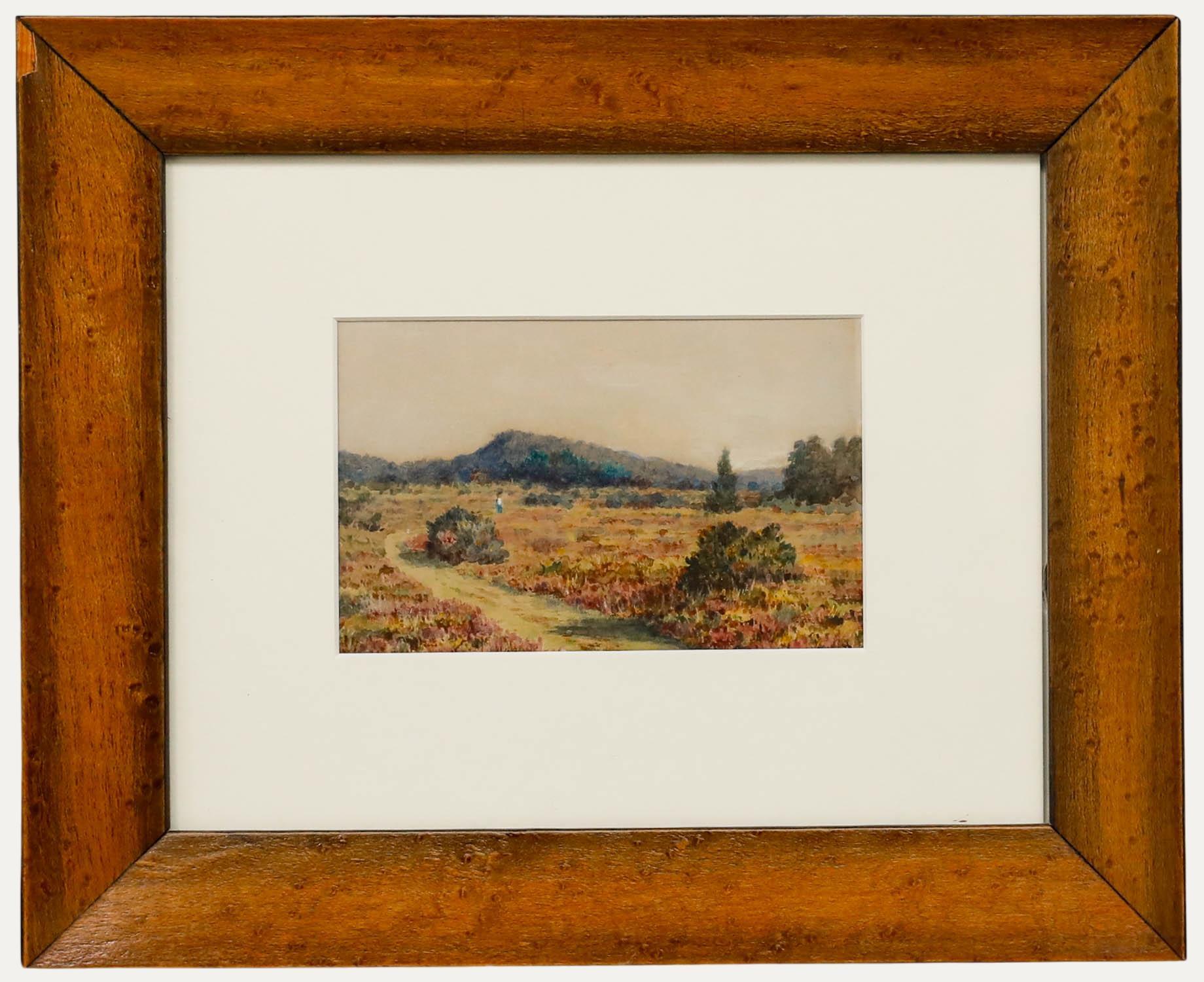 Reginald Aspinwall (1858-1921) - Acuarela, Burghclere Common