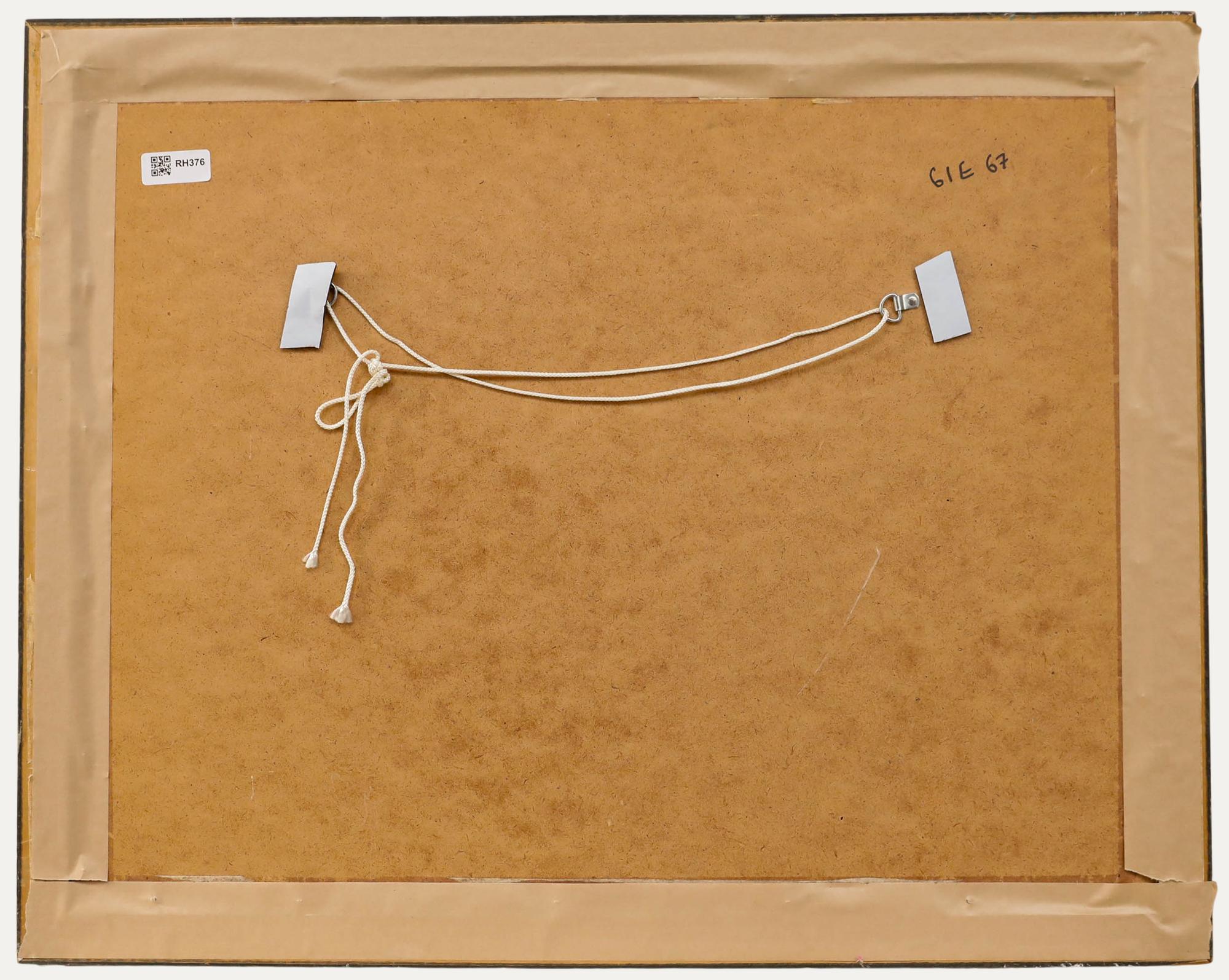 F. Thomas - 1920 Acuarela, Vista de una ciudad costera en venta 2