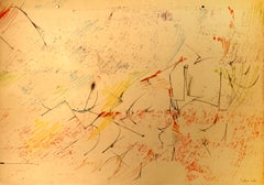 Merciful Victor, Abstract Ink and Colored Pencil Drawing by Dimitri Petrov