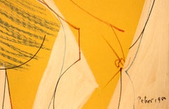 Untitled, Abstract Mixed Ink, Colored Pencil and Watercolor by Dimitri Petrov