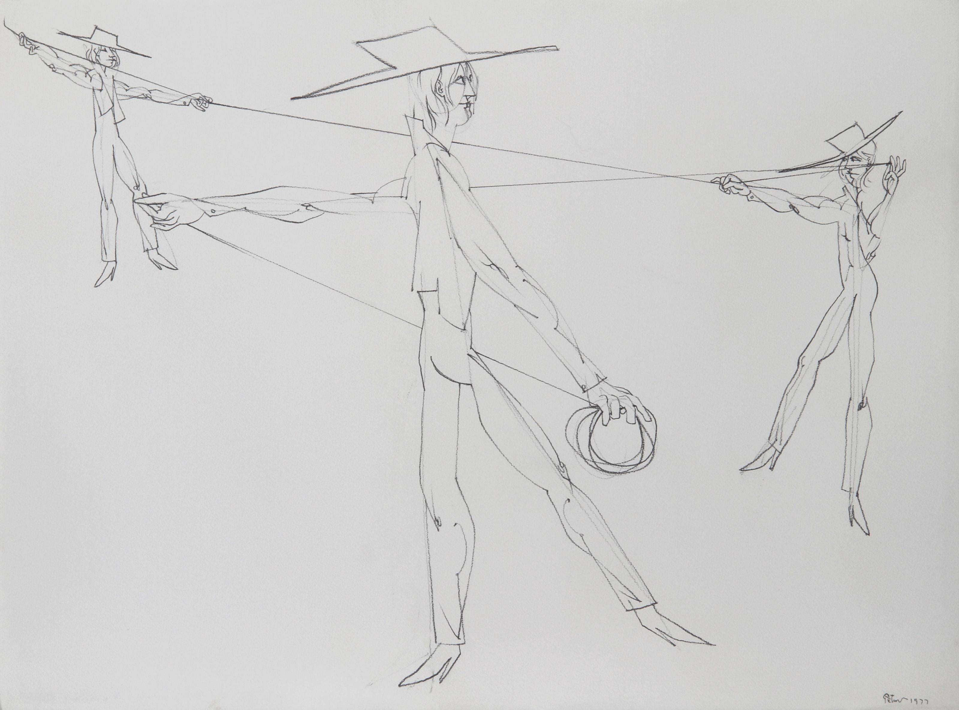 Re-Coiling, Psychedelic Pencil Drawing by Dimitri Petrov