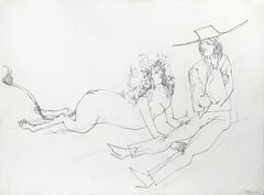 Your Face Is Familiar, Surrealist Pencil Drawing by Dimitri Petrov