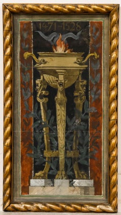 Adolf Schill (1848-1911) - Acquerello della fine del XIX secolo, Monumento a Dürer II