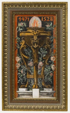 Adolf Schill (1848-1911) - Late 19th Century Watercolour, Memorial to Dürer I