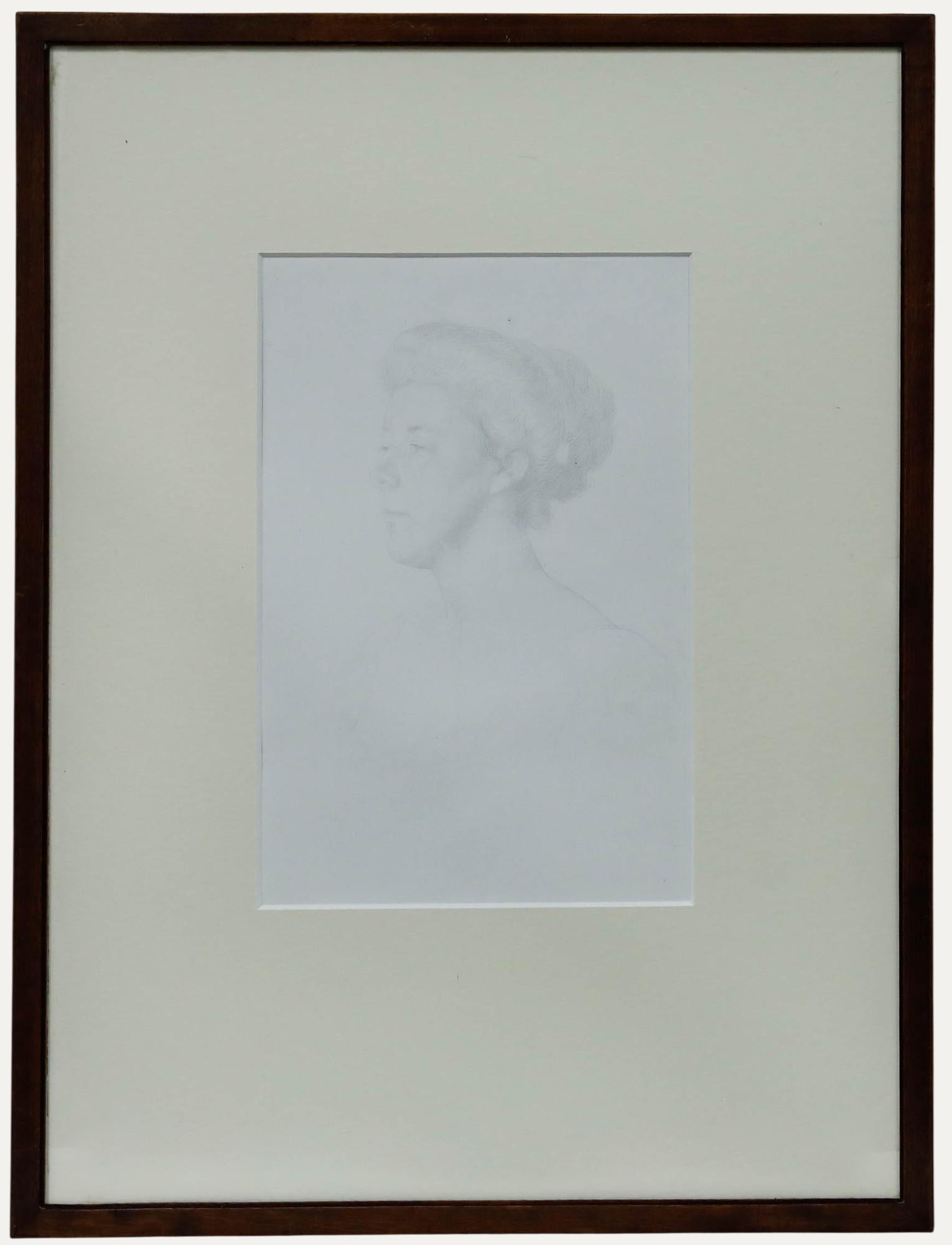 Portrait di William Strang, R.A., R.E. - William Strang RA (1859-1921) - Disegno a punta d'argento del 1912, Ritratto di donna