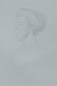 William Strang RA (1859-1921) - 1912 Silverpoint Drawing, Portrait of a Woman