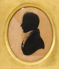 Early 19th Century Watercolour - Silhouette of a Gentleman