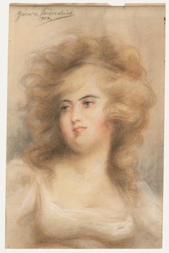 Gabor Von Ferenchich - 1903 Pastel, Lady with Auburn Hair