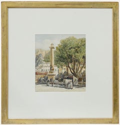 John Fulleylove (1845-1908) - Late 19th Century Watercolour, Colonne Pétrarque