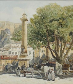 John Fulleylove (1845-1908) - Late 19th Century Watercolour, Colonne Pétrarque