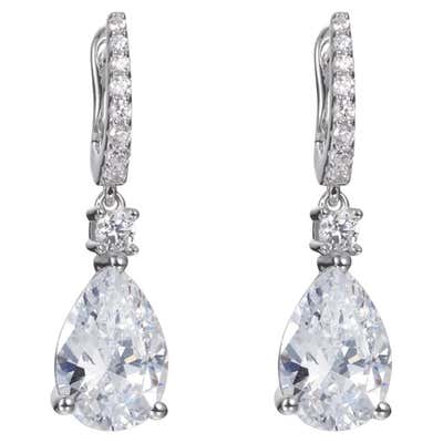Aquamarine Earrings Pear Shapes 5.23 Carats For Sale at 1stDibs | oval ...