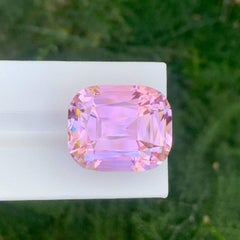 60.60 Carat Natural Loose Baby Pink Kunzite Stone Cushion Cut Afghan Gemstone