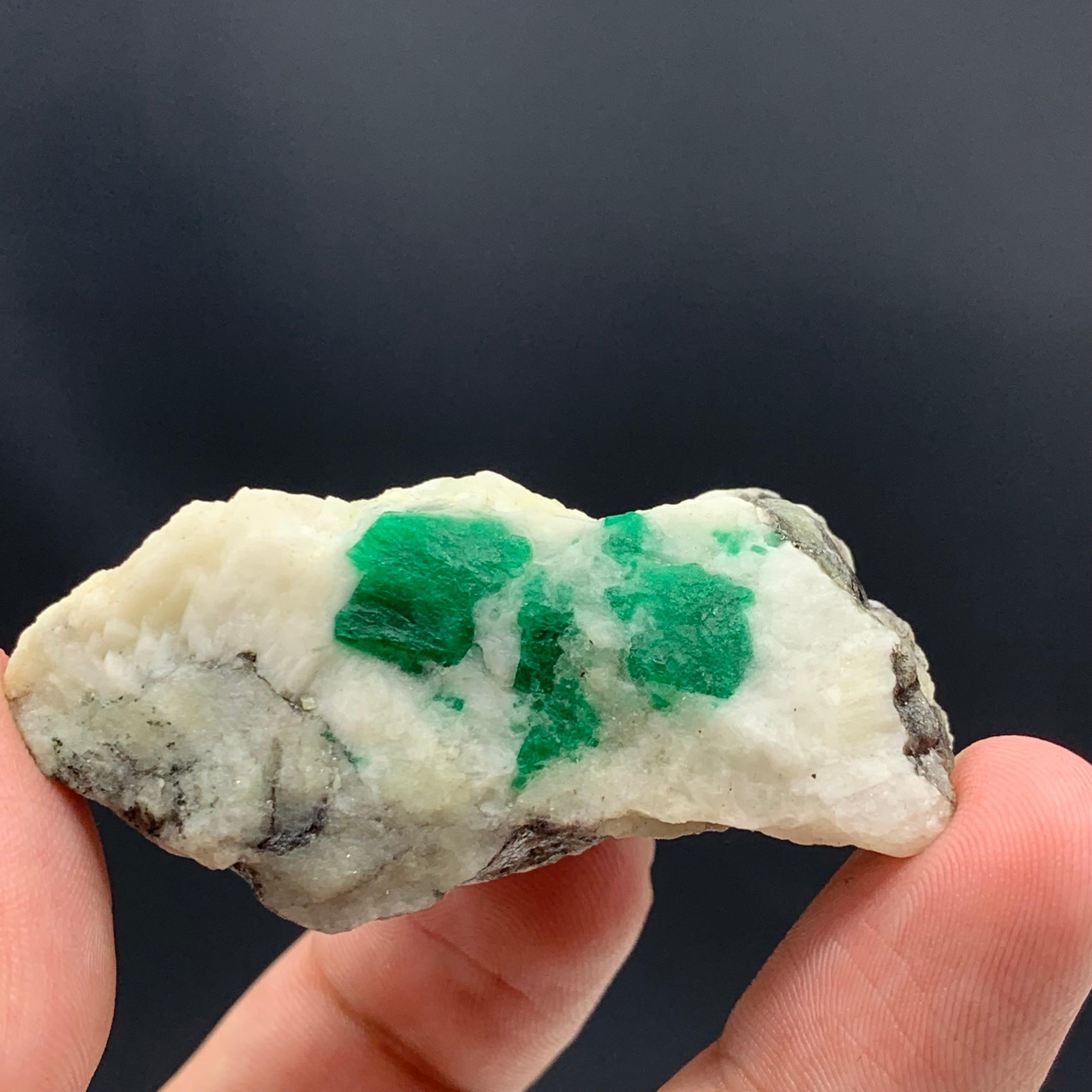 60.78 Gram Amazing Emerald Specimen From Swat Valley, Pakistan  For Sale 3