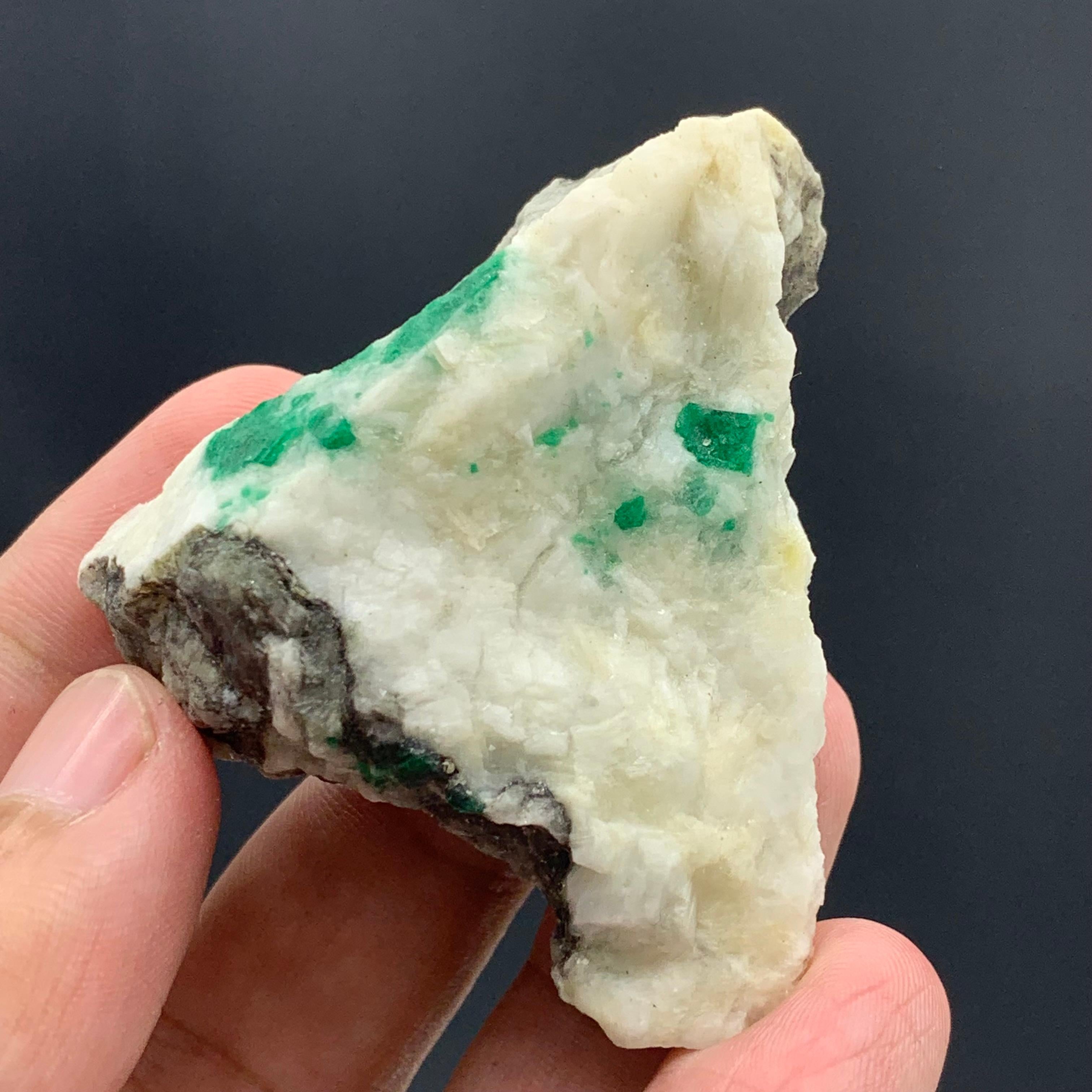 60.78 Gram Amazing Emerald Specimen From Swat Valley, Pakistan  For Sale 5