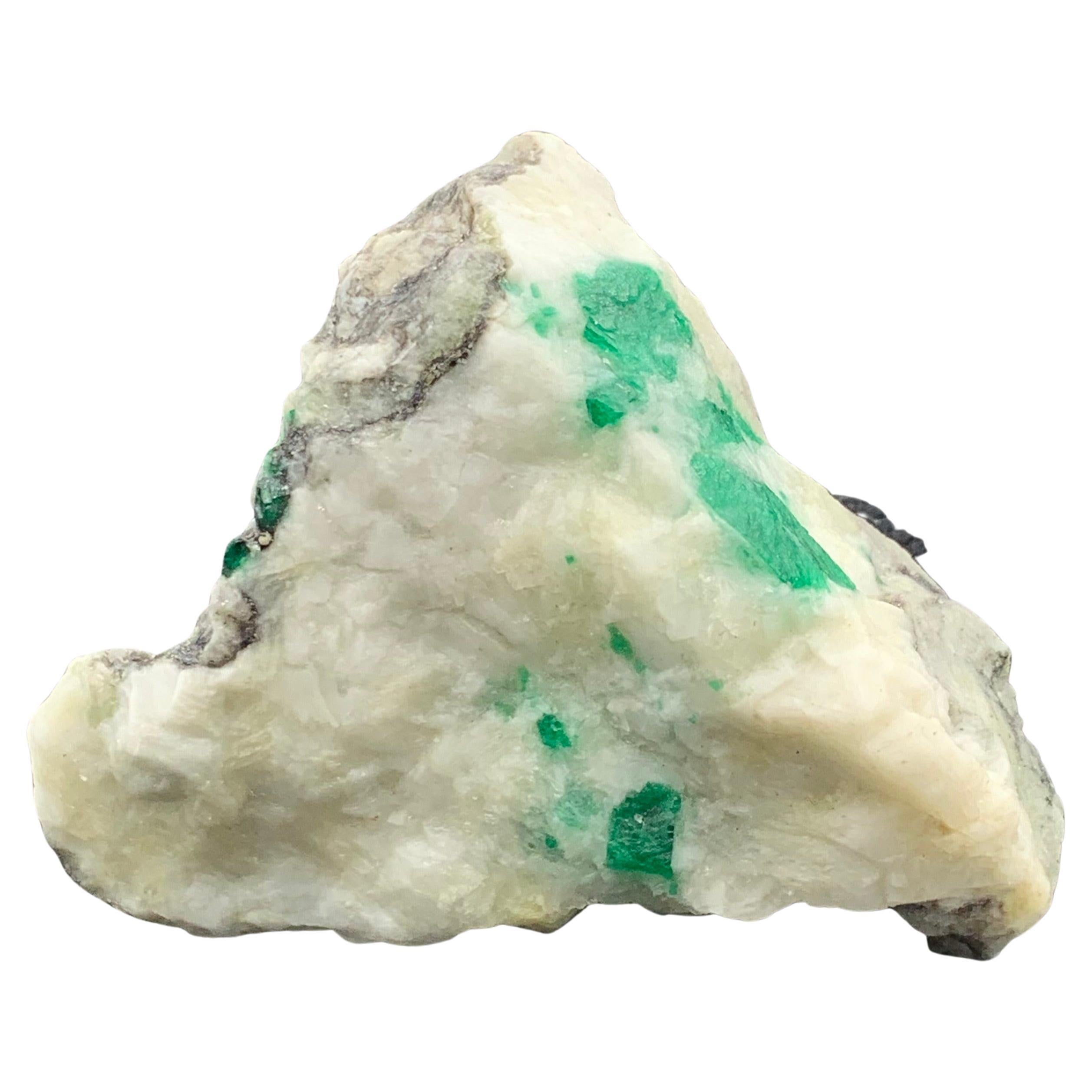 60,78 Gramm Erstaunliches Smaragd-Exemplar aus dem Swat-Tal, Pakistan 