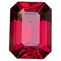 6,08 Karat Tief rötlich rosa Rhodolith-Granat Smaragd-Schliff Natürlicher loser Edelstein