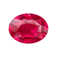 6, 08 Carat Natural Tanzanian Neon Vibrant Pinkish Red Mahenge Spinel