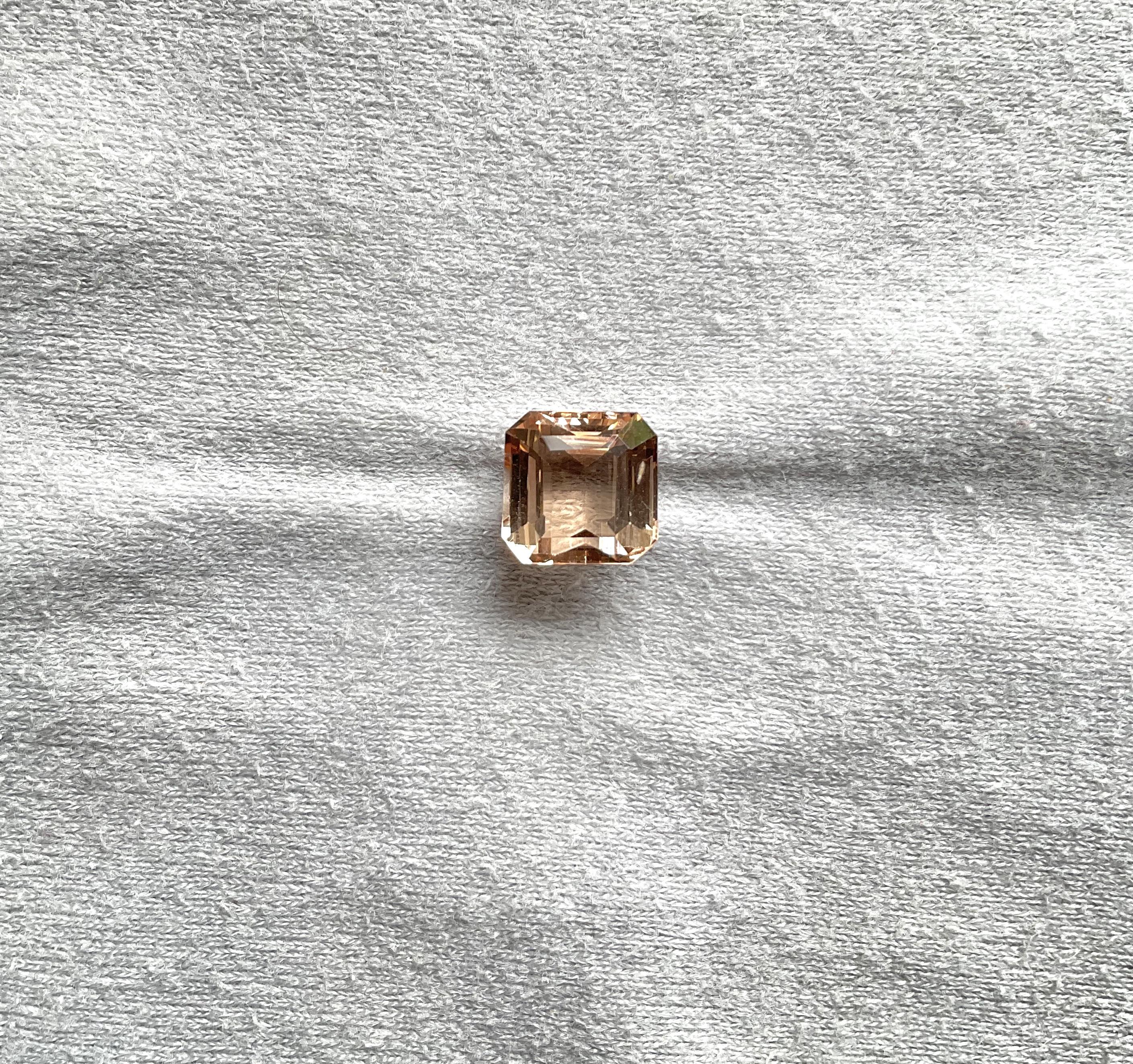 6.08 Carats Peach Tourmaline octagon Faceted Fine Jewelry cut stone Natural Gem

Gemstone - Tourmaline
Weight - 6.08 Carats
Shape - Octagon
Size -  10x10x7 MM
Pieces - 1