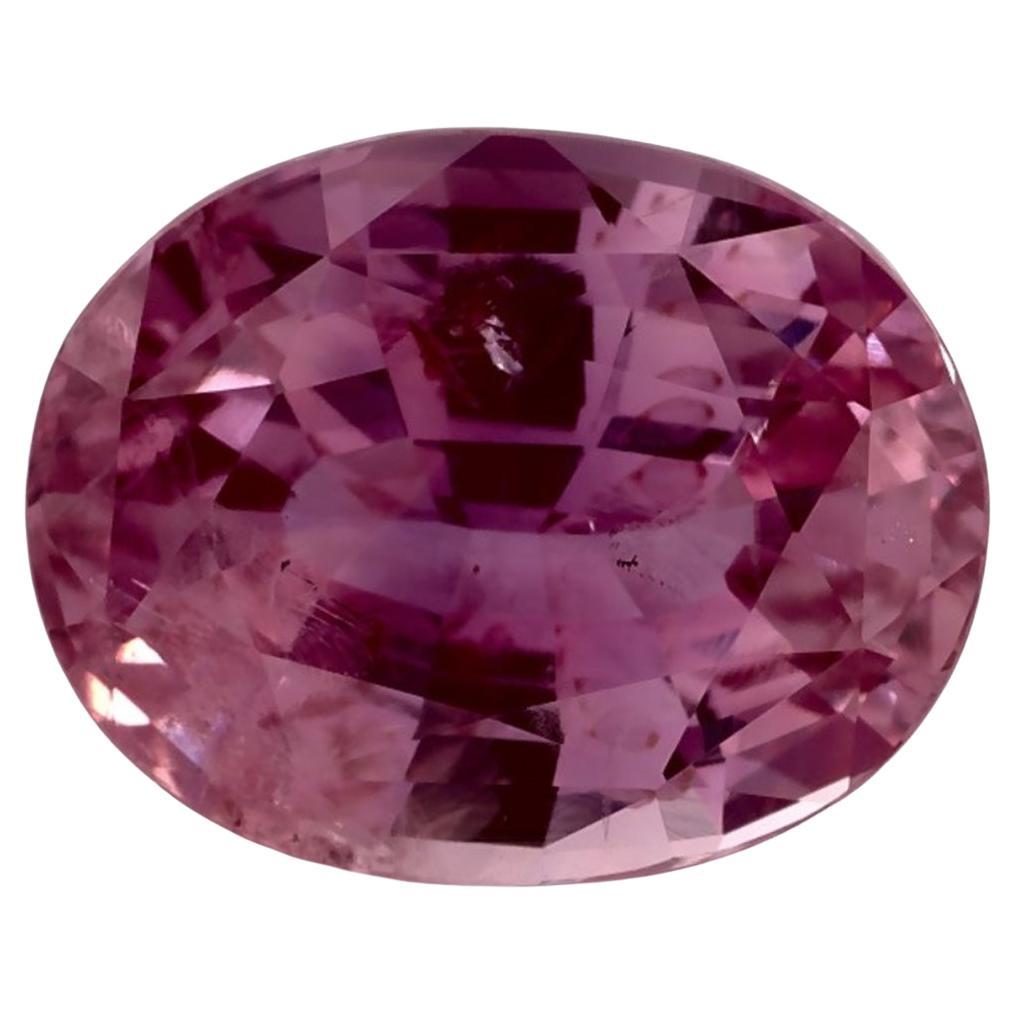 6.08 Ct Pink Sapphire Oval Loose Gemstone