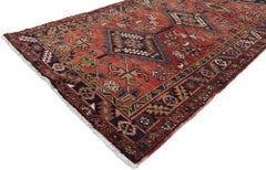 Pair of Matching Vintage Persian Heriz Runners