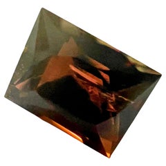 6,08ct Quadratischer Schliff Bräunlich Rosa Turmalin Edelstein