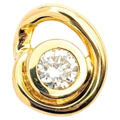 Pendentif en or jaune avec diamant de 0,60ct