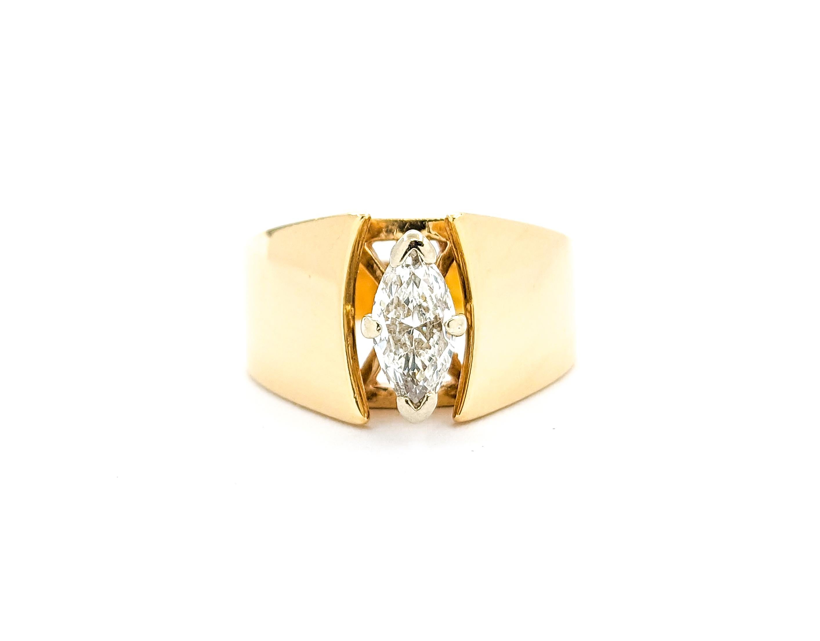 .60ct Diamantring in Gelbgold im Angebot 1