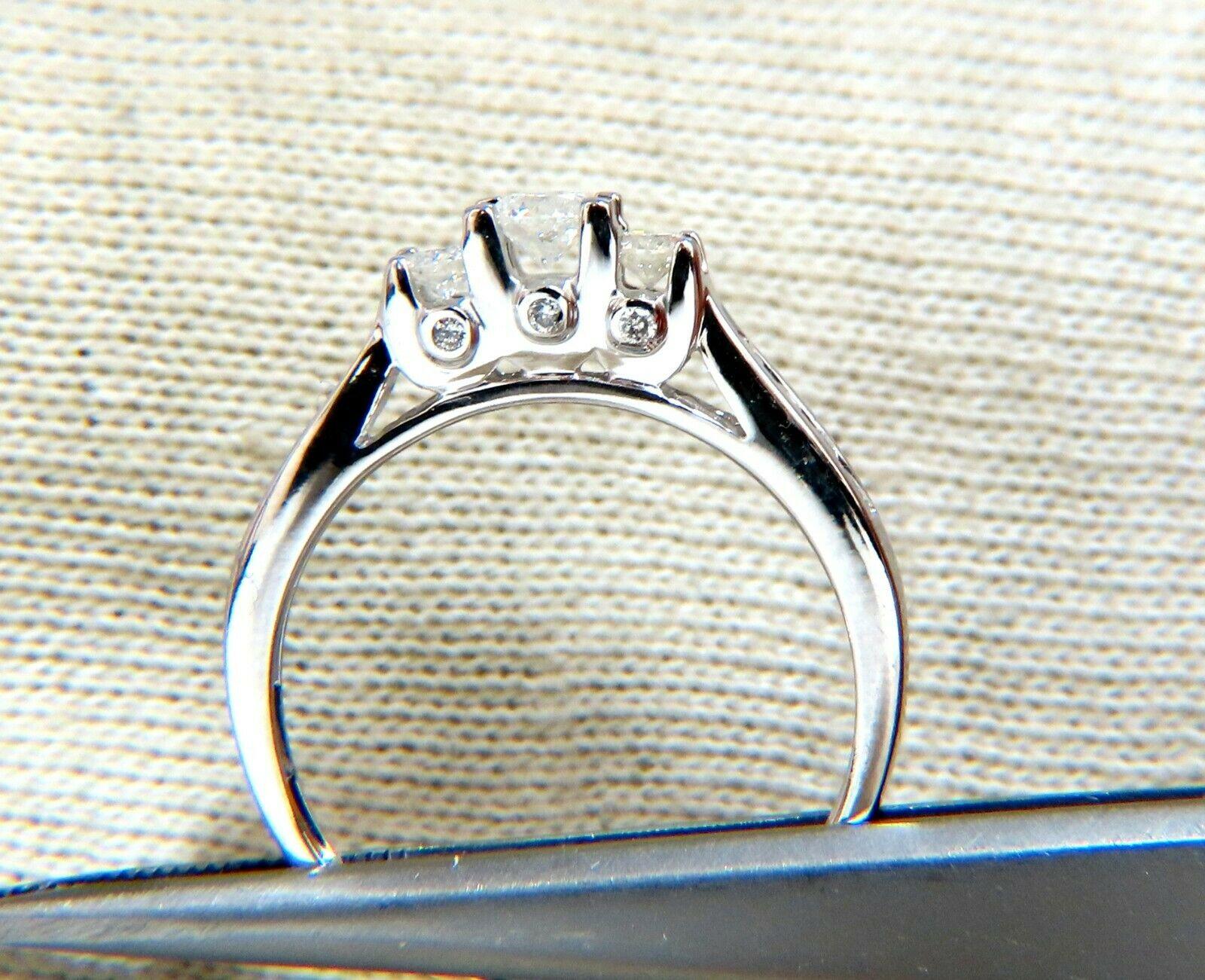Women's or Men's .60ct Natural Diamonds Classic Three Stone Ring 14kt.