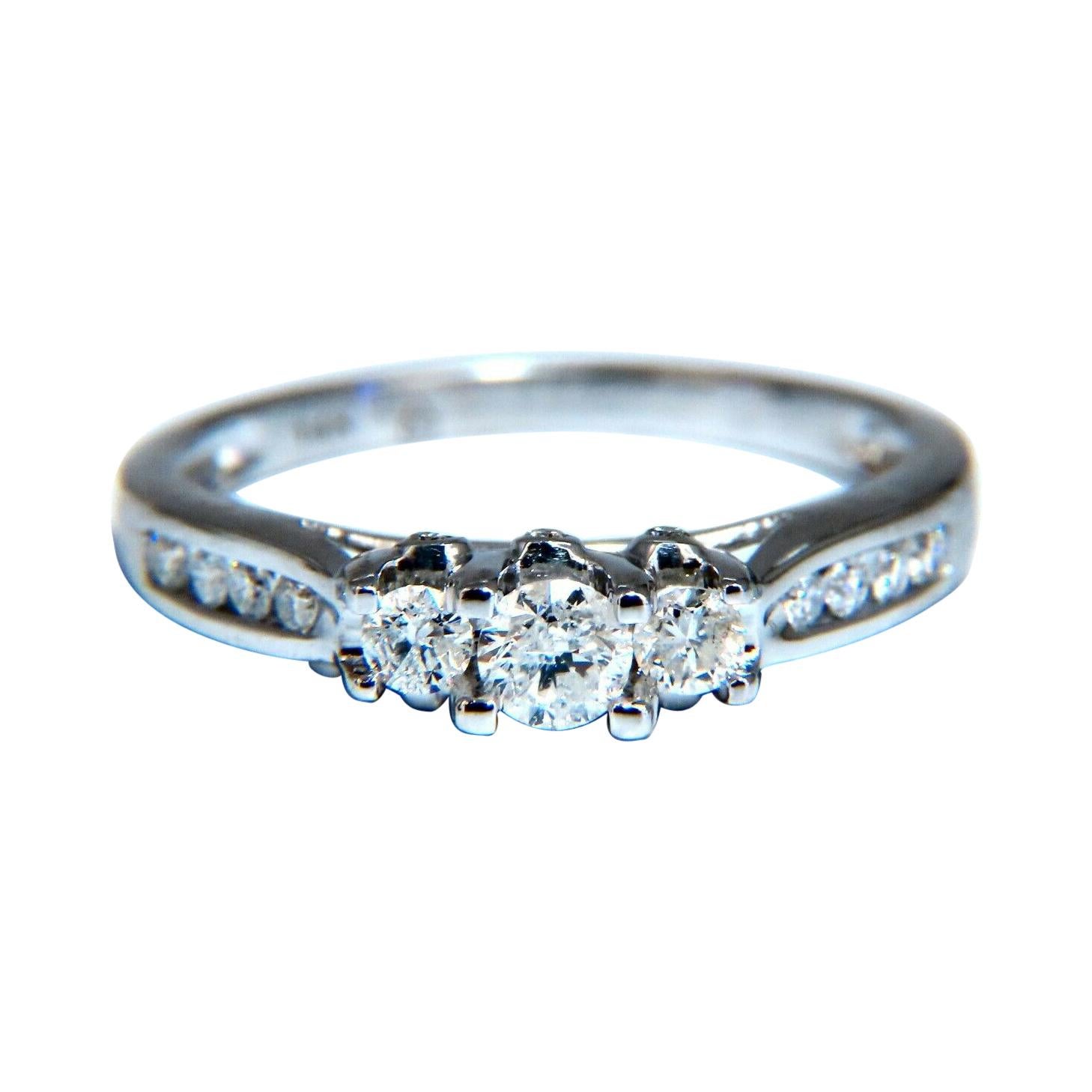 .60ct Natural Diamonds Classic Three Stone Ring 14kt.