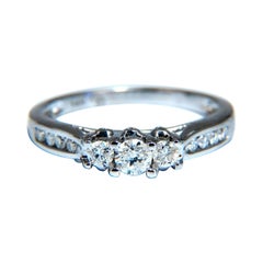 .60ct Natural Diamonds Classic Three Stone Ring 14kt.