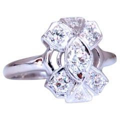 .60ct Natural Diamonds Edwardian Style Cluster Ring 14kt Gold 12423*