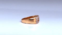 .60ct Natural round diamond mens ring 14kt gold pinky*