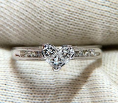 .60ct Princess & Round Raised Cluster Ring 14kt*