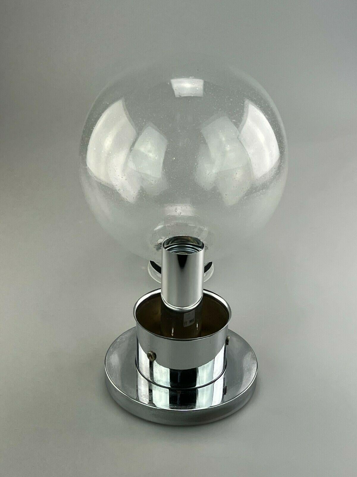 60er 70er Jahre Lampe Leuchte Plafoniere Flush Mount Glas Space Age Design 70s 