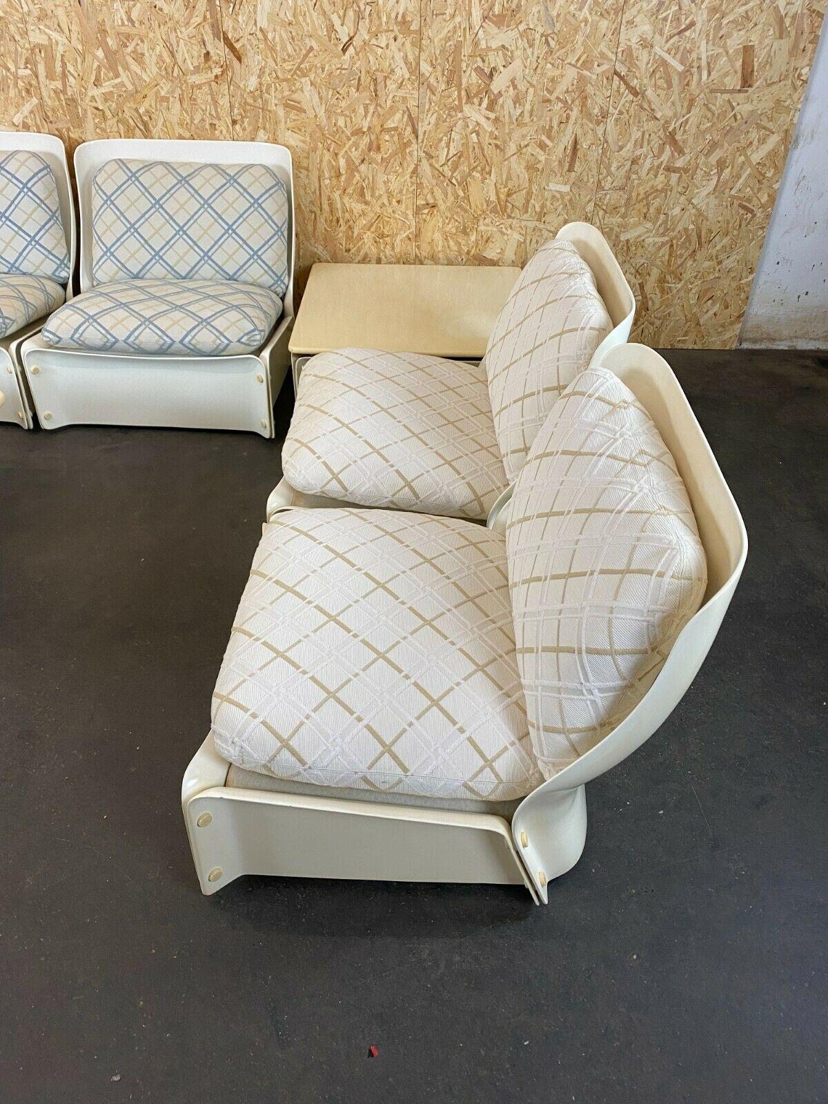 60er 70er Jahre Rare Modular Sofa Modul Couch Design Fiberglas Space Age 60s 70s In Good Condition For Sale In Neuenkirchen, NI