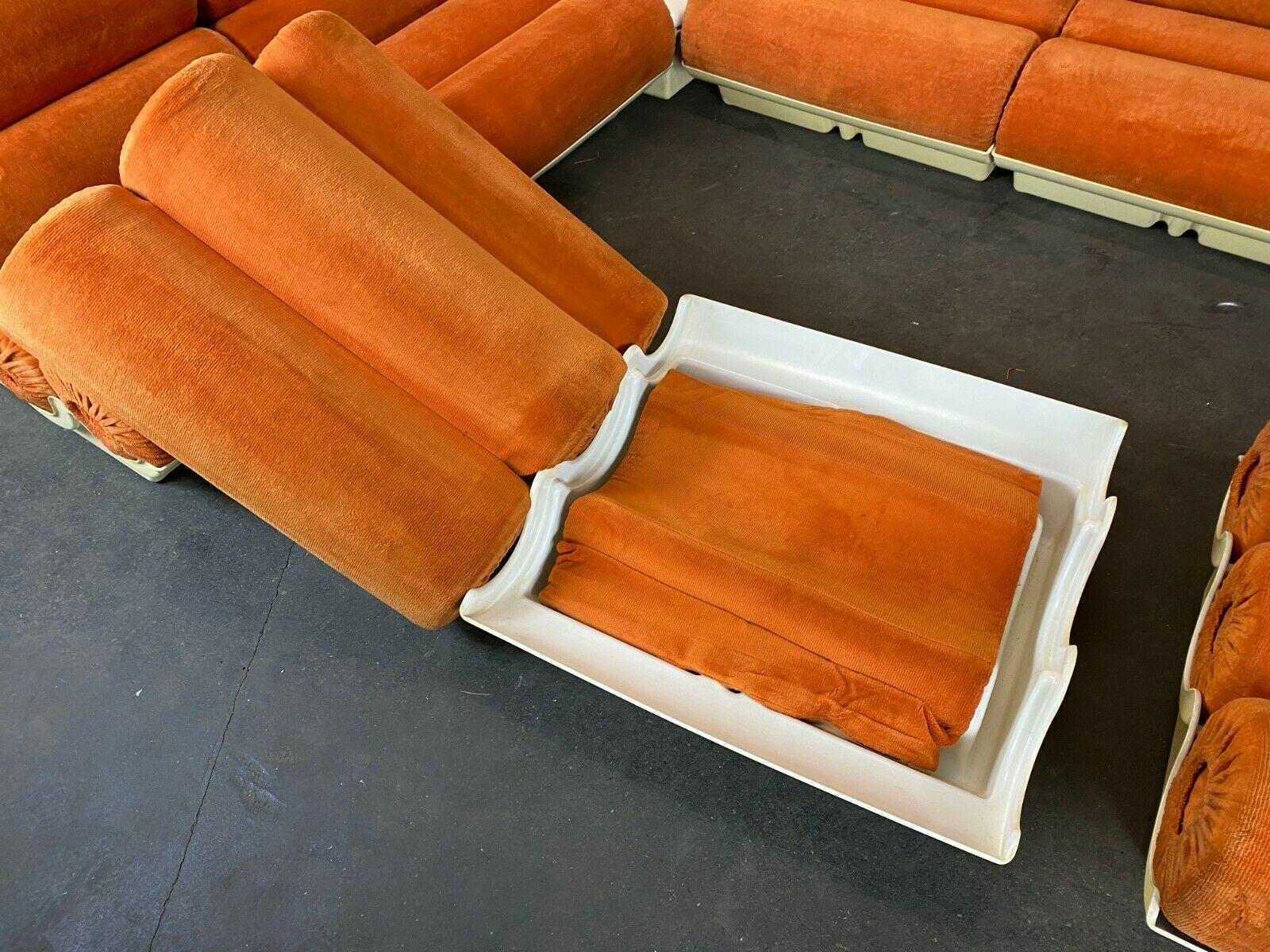 60er 70er Jahre Rare Modular Sofa Modul Couch Italien Design Space Age 60s 70s 2