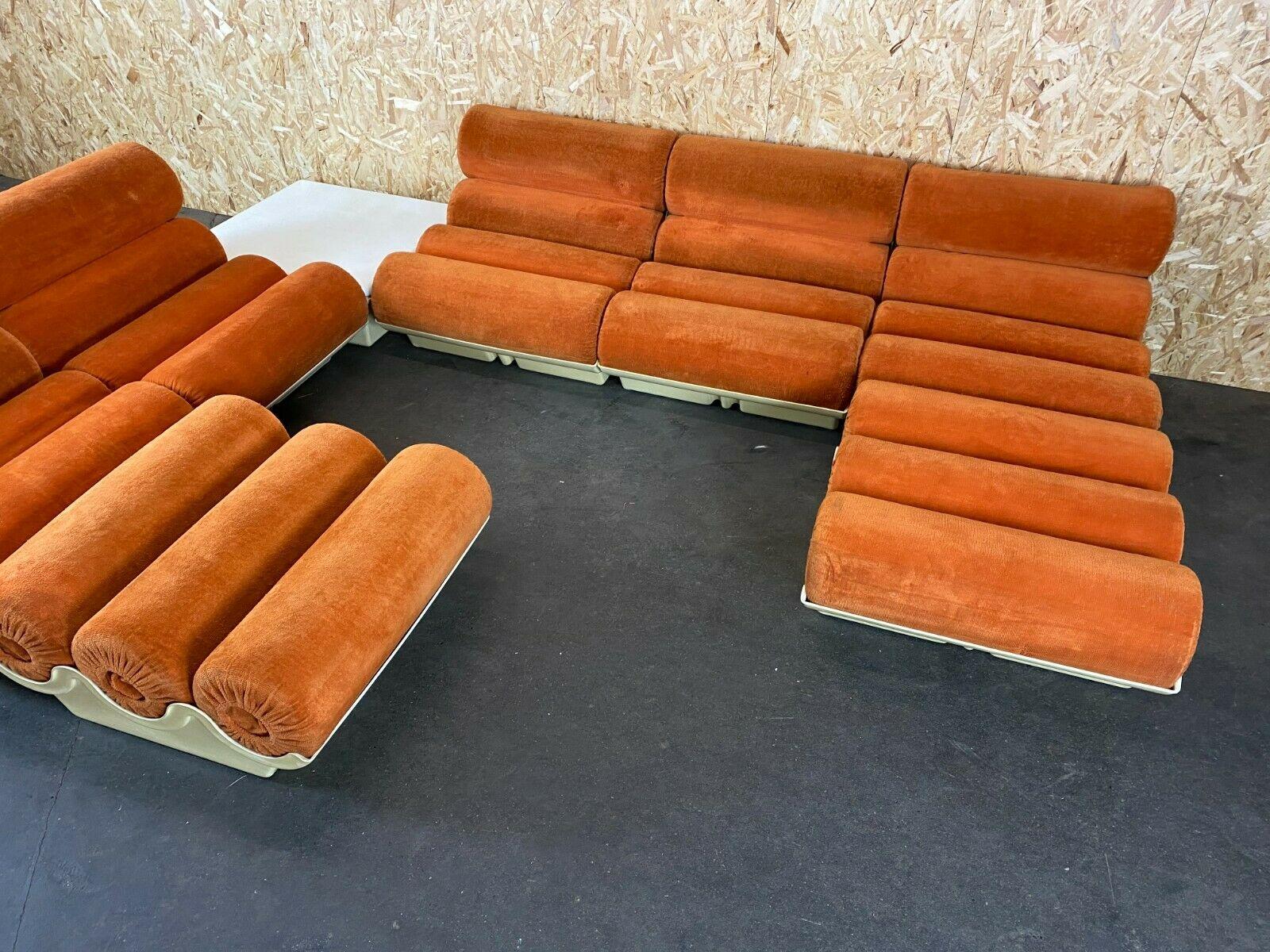 60er 70er Jahre Rare Modular Sofa Modul Couch Italien Design Space Age 60s 70s im Zustand „Gut“ in Neuenkirchen, NI