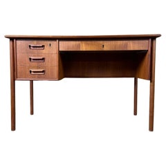 Retro 60er 70er Jahre Teak Writing Desk Schreibtisch von Gunnar Nielsen für Tibergaard