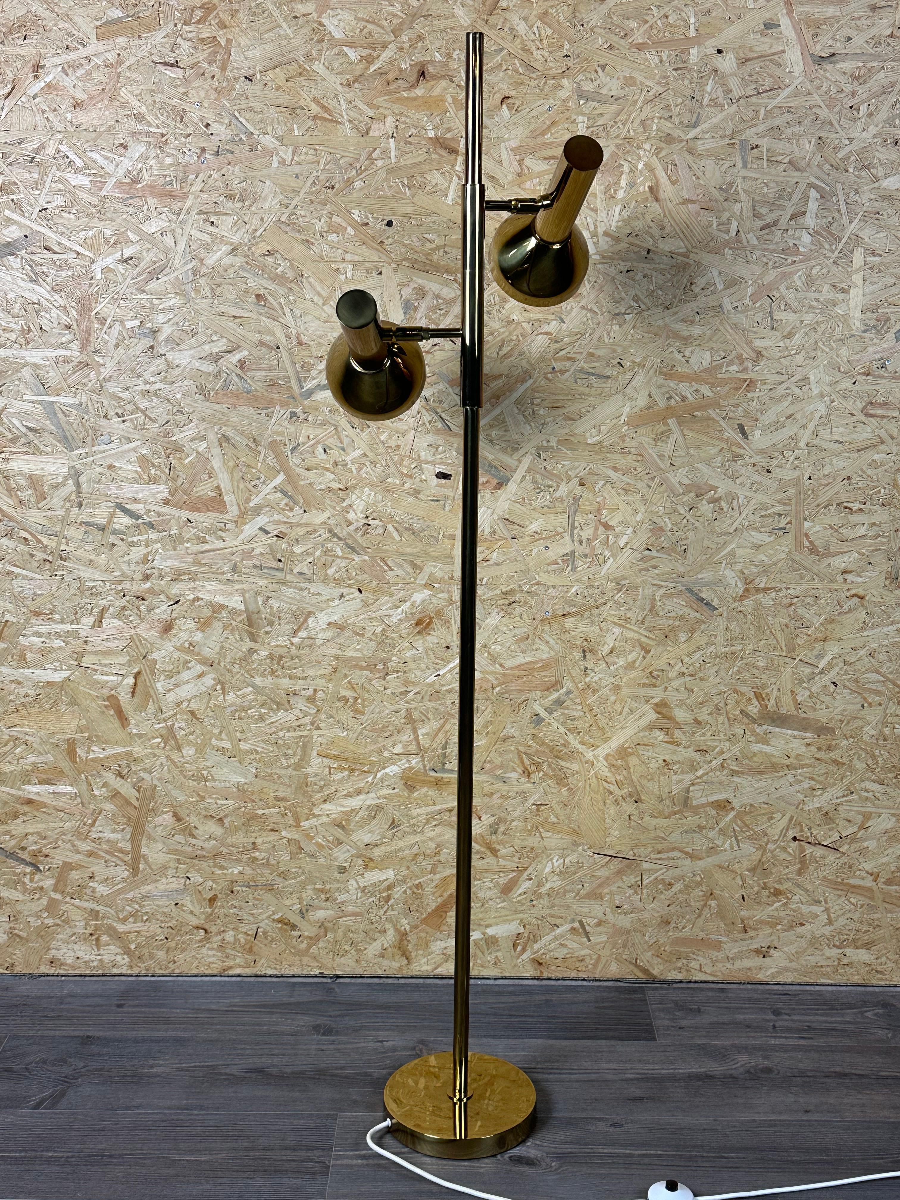 Lampada da terra regolabile a 2 lampadine anni '60-'70 di Cosack Leuchten Germania in vendita 4