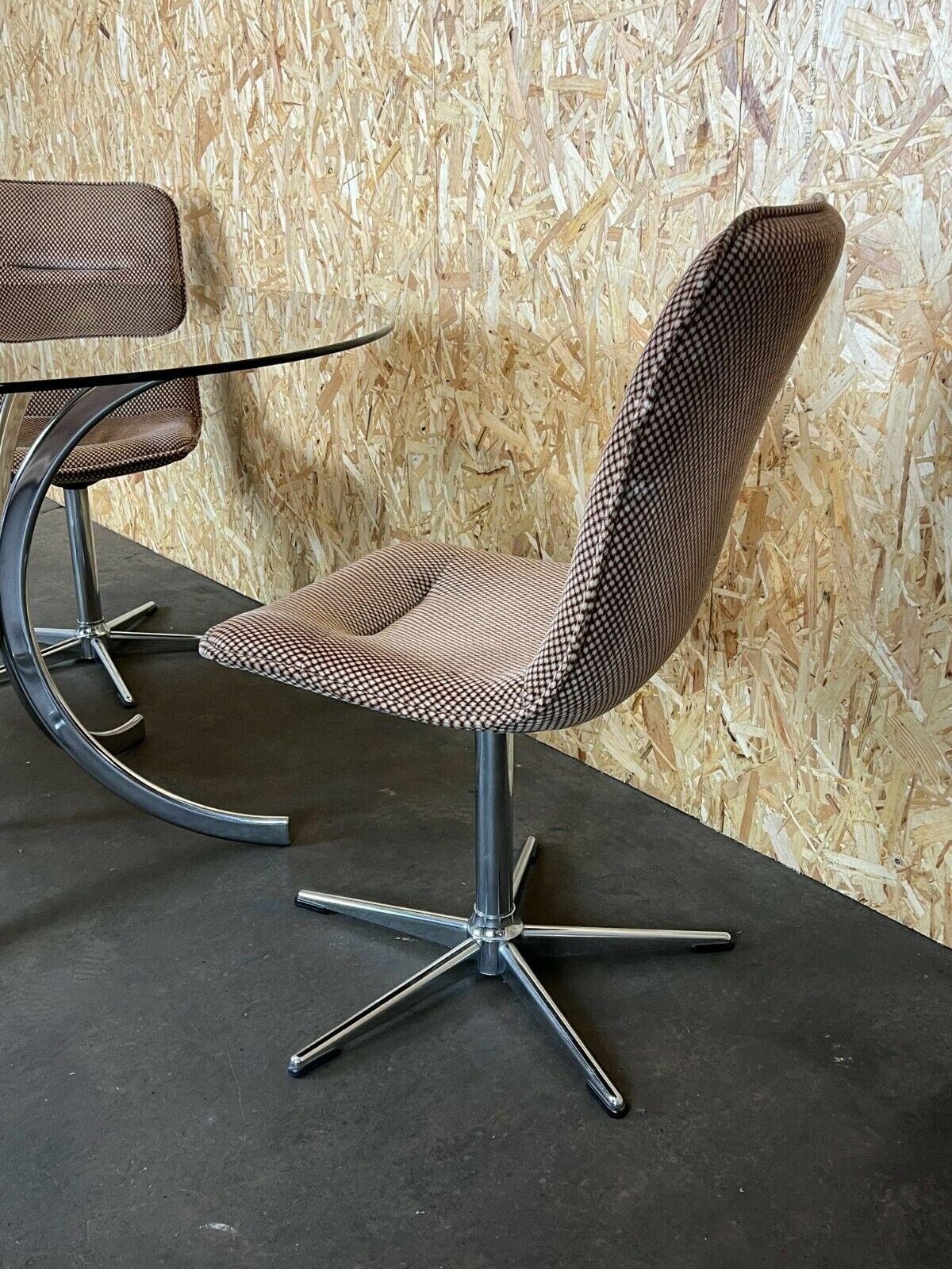 60er Jahre 70er Jahre 4x Stühle & Tisch Esszimmerstühle Esstisch Design im Angebot 3