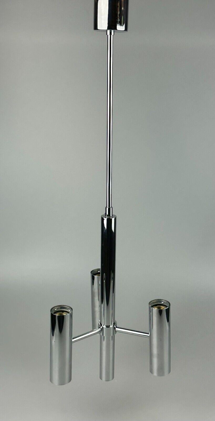 Metal 60s 70s 6-flame Sputnik chandelier by Hustadt Leuchten Germany For Sale