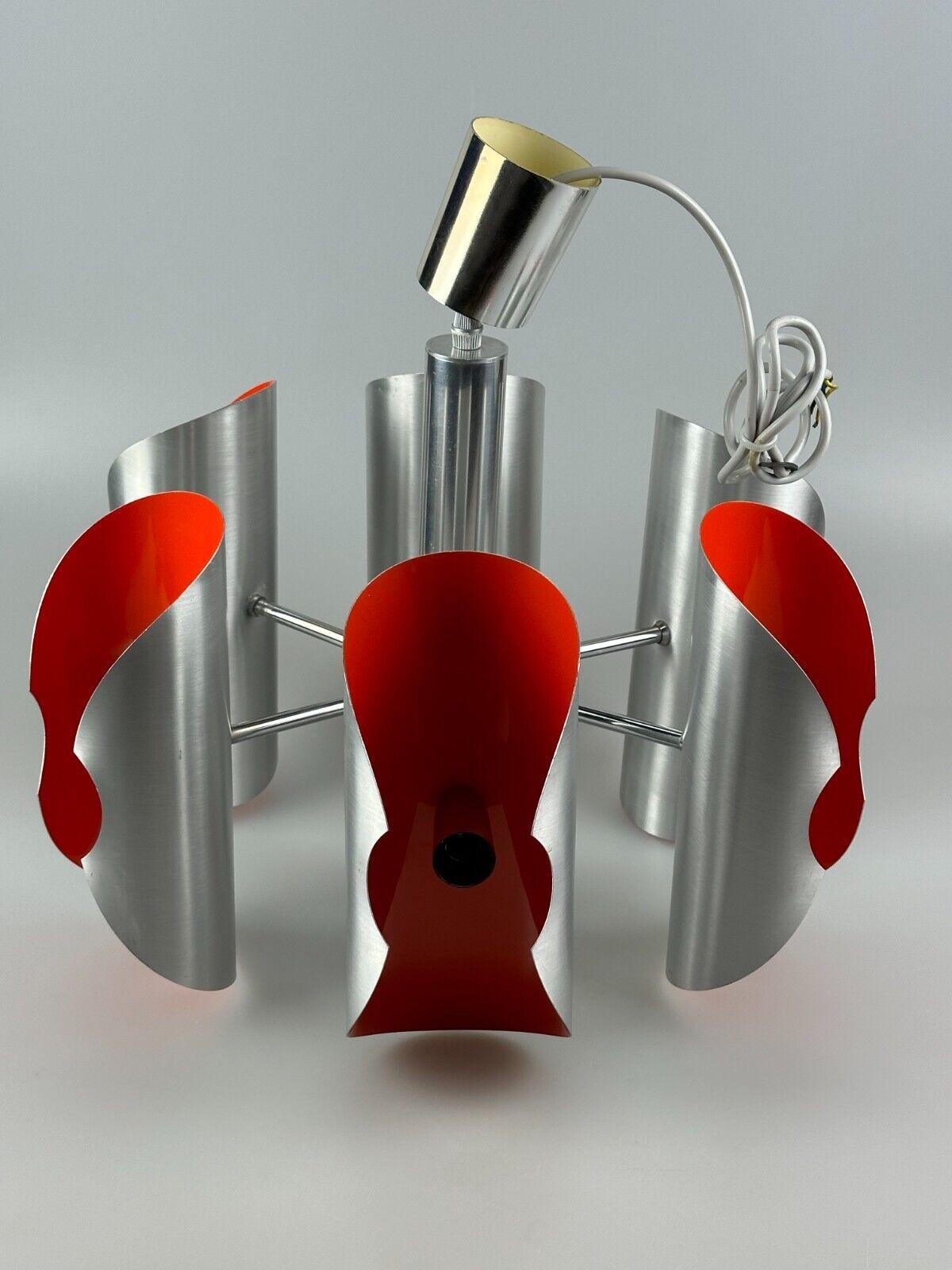 60s 70s 6-flame Sputnik chandelier metal chrome space age design For Sale 9